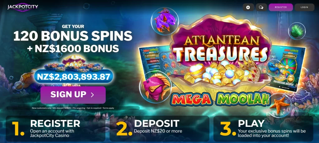 jackpot city 120 free spins