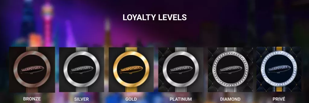 jackpot city loyalty points