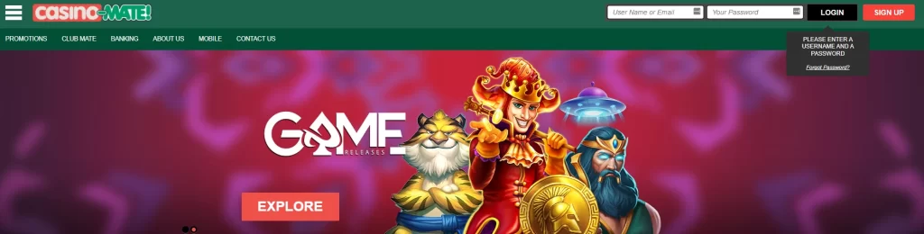 Casino Mate Login