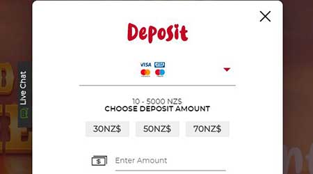 Casoola Casino Deposit NZD screenshot