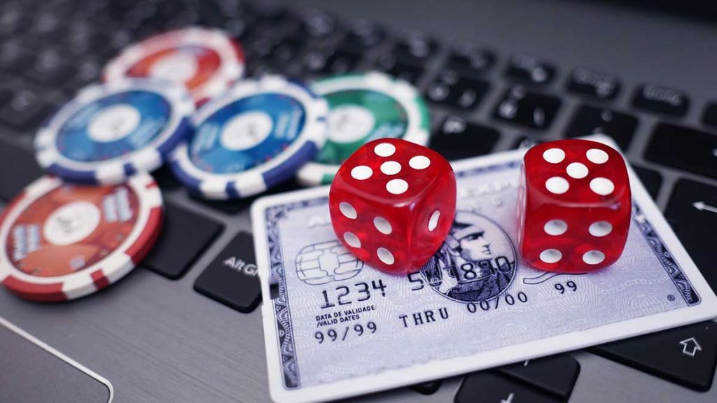 online casino banking laptop with credit card