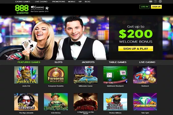 888 casino homepage