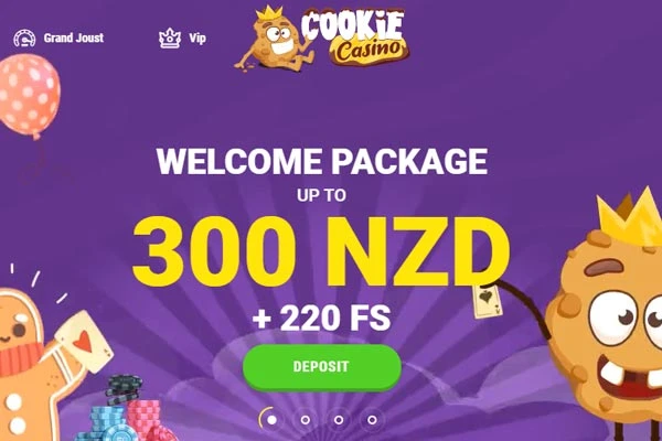 Cookie Casino NZ Home