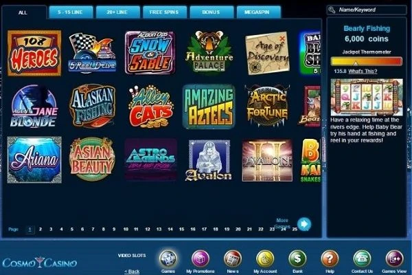 Cosmo Casino games