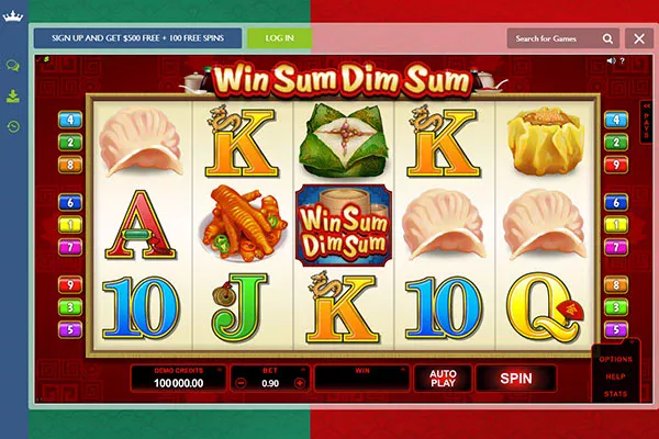 Euro Palace Win Sum Dim Sum pokie