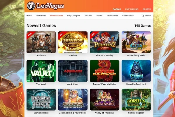 leo vegas casino games