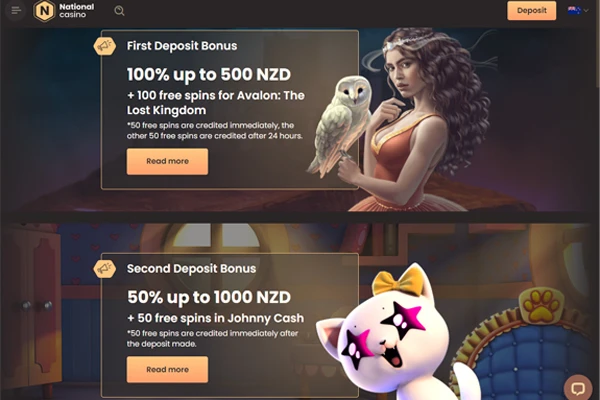 National Casino Promotions nz