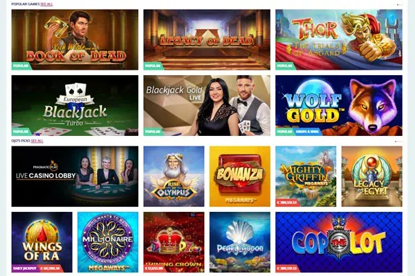 Playojo casino pokie games