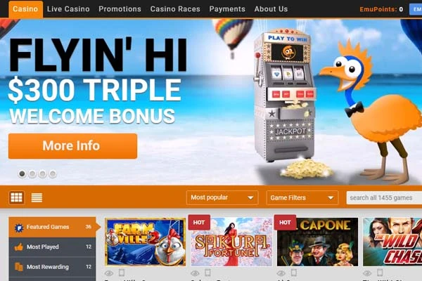 emu casino NZ home