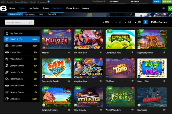 exclusive bet video slots
