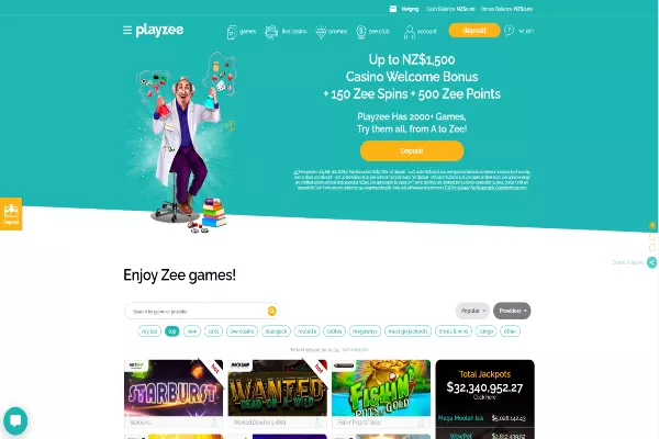 playzee nz homepage