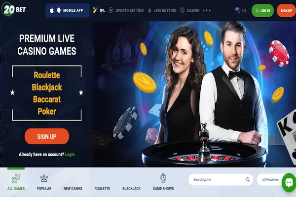 20Bet Live Casino